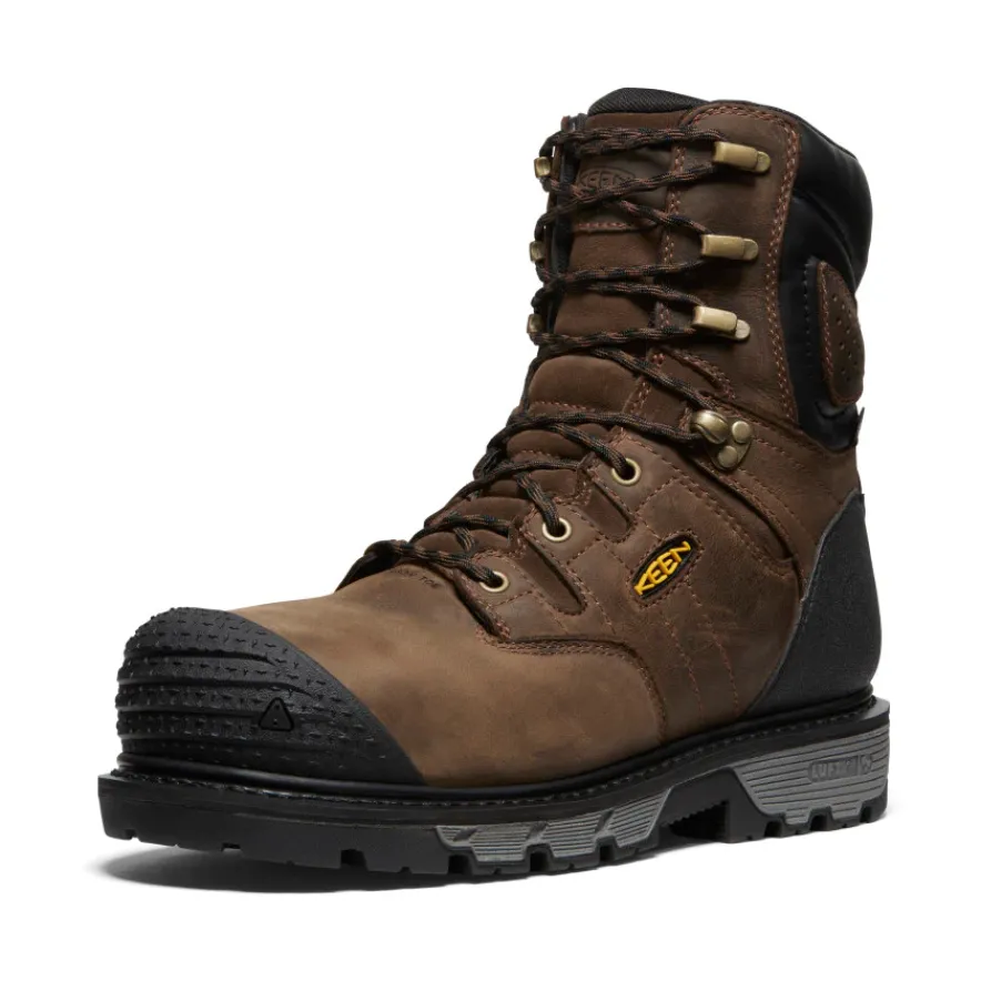 Clearance CSA Camden 8" Insulated Waterproof Boot (Carbon-Fiber Toe) Pour Homme | Dark Earth/Black Homme Bottes Et Chaussures De Travail|Imperméable À L'eau