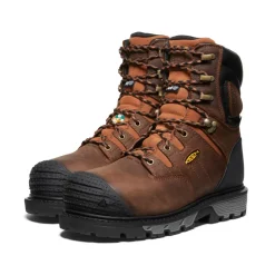 Best Sale CSA Camden 8" Waterproof Boot INT MET (Carbon-Fiber Toe) Pour Homme  |  Leather Brown/Black Homme Bottes Et Chaussures De Travail|Imperméable À L'eau