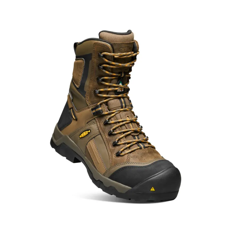 Clearance CSA Davenport 8" Insulated Waterproof Boot Pour Homme | Dark Earth/Inca Gold Homme Bottes Et Chaussures De Travail|Imperméable À L'eau