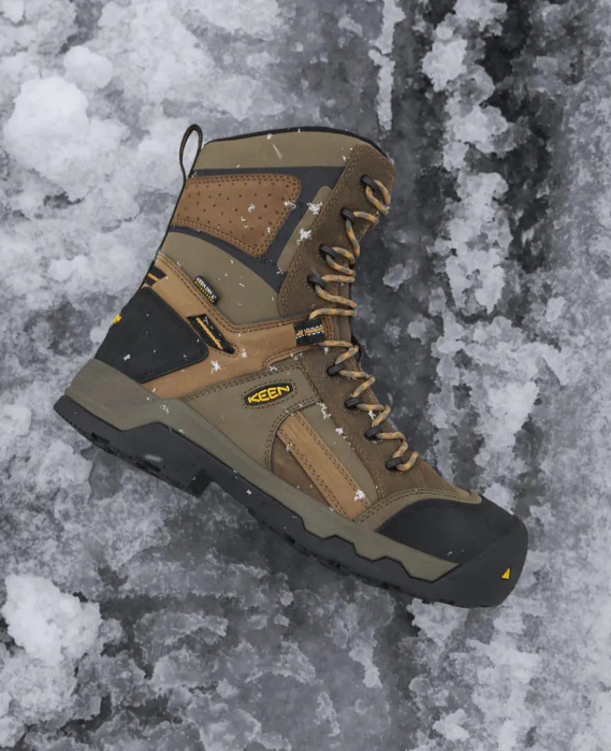 Clearance CSA Davenport 8" Insulated Waterproof Boot Pour Homme | Dark Earth/Inca Gold Homme Bottes Et Chaussures De Travail|Imperméable À L'eau