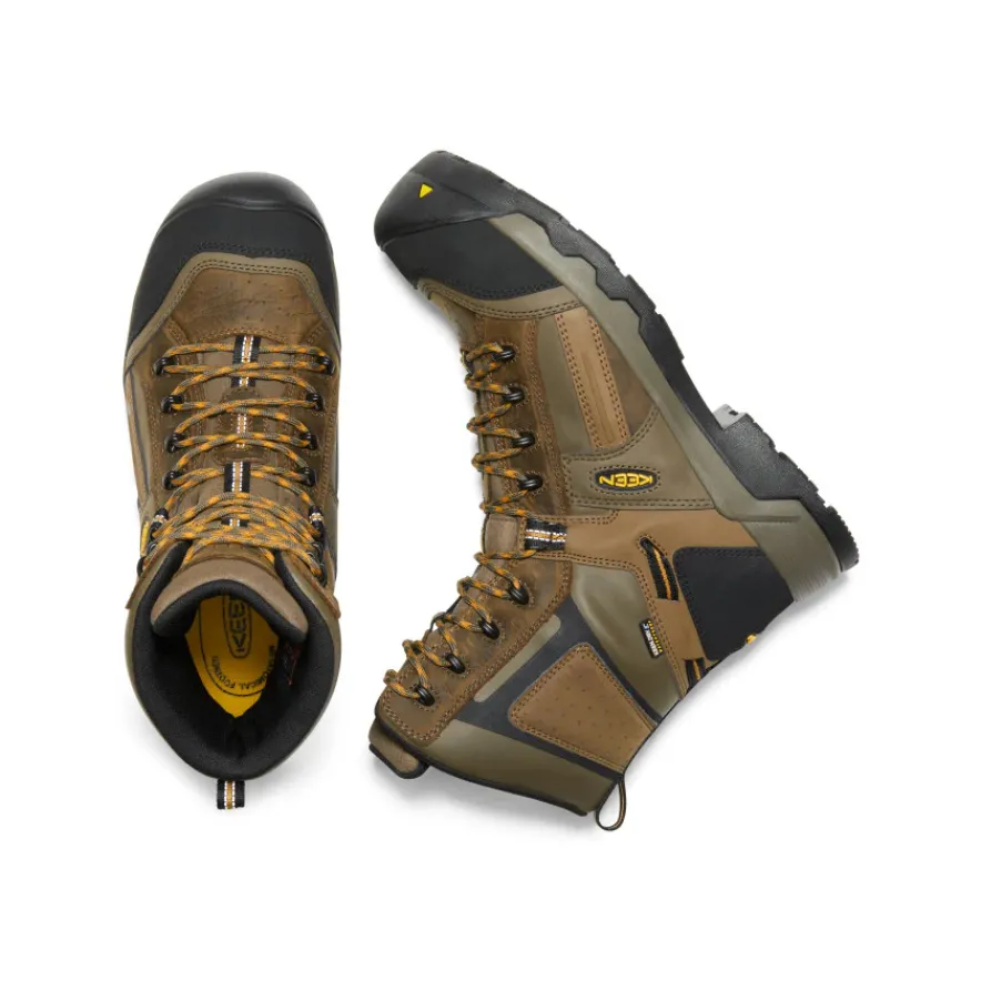 Clearance CSA Davenport 8" Insulated Waterproof Boot Pour Homme | Dark Earth/Inca Gold Homme Bottes Et Chaussures De Travail|Imperméable À L'eau