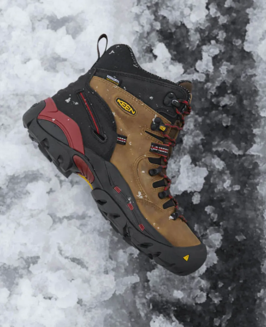 Hot CSA Hamilton Waterproof Boot (Carbon-Fiber Toe) Pour Homme | BISON/JESTER RED Homme Bottes Et Chaussures De Travail|Imperméable À L'eau