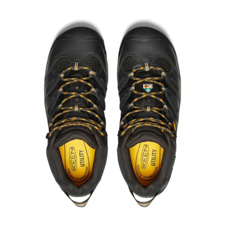 Flash Sale CSA Lansing Mid (Steel Toe) Pour Homme | Raven/Tawny Olive Homme Bottes Et Chaussures De Travail|Imperméable À L'eau