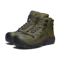 Cheap CSA Reno Mid KBF Waterproof (Carbon-Fiber Toe) Pour Homme  |  Dark Olive/Black Homme Bottes Et Chaussures De Travail|Imperméable À L'eau
