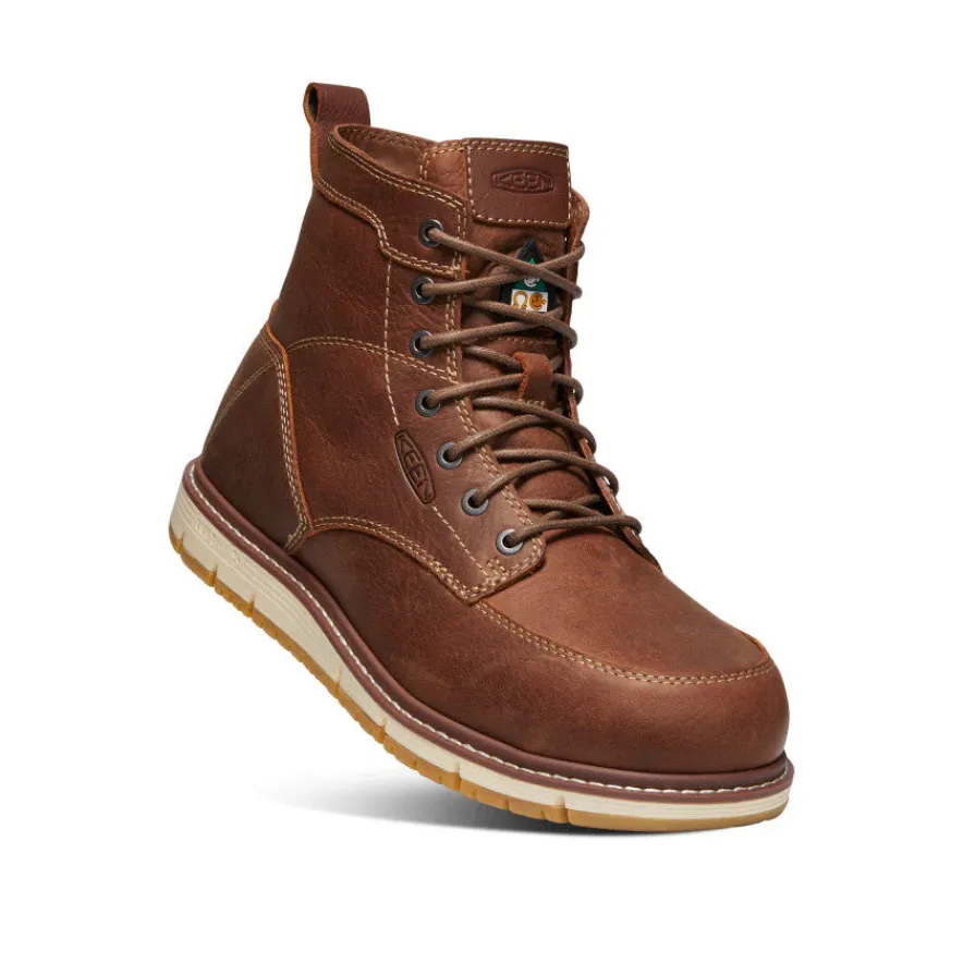 Flash Sale CSA San Jose 6" (Aluminum Toe) Pour Homme | Gingerbread/Off White Homme Bottes Et Chaussures De Travail|Bottes