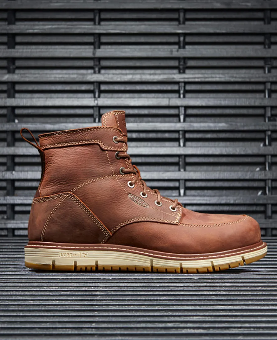 Flash Sale CSA San Jose 6" (Aluminum Toe) Pour Homme | Gingerbread/Off White Homme Bottes Et Chaussures De Travail|Bottes