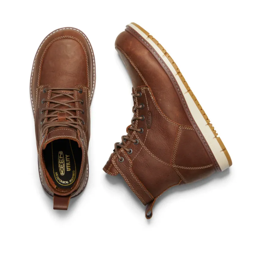 Flash Sale CSA San Jose 6" (Aluminum Toe) Pour Homme | Gingerbread/Off White Homme Bottes Et Chaussures De Travail|Bottes