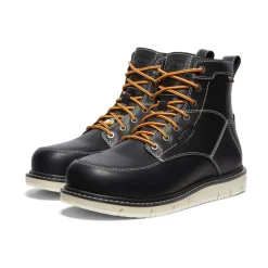 Store CSA San jose 6" Waterproof Boot (Aluminum Toe) Pour Homme  |  Black/Off White Homme Bottes Et Chaussures De Travail|Imperméable À L'eau
