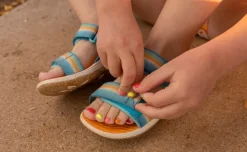 Best Elle Backstrap Pour Enfants  |  Rainbow/Festival Fuchsia Enfant Sandales