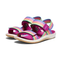 Best Elle Backstrap Pour Jeunes  |  Rainbow/Festival Fuchsia Enfant Sandales