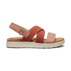 Best Elle Criss Cross Sandal Pour Femme  |  Baked Clay/Cork Femme Sandales