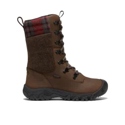 Store Greta Tall Waterproof Boot Pour Femme  |  Brown/Red Plaid Femme Imperméable À L'eau|Bottes