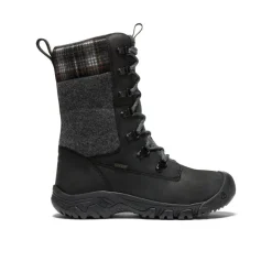 Flash Sale Greta Tall Waterproof Boot Pour Femme  |  Black/Black Plaid Femme Imperméable À L'eau|Bottes