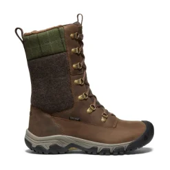 Hot Greta Tall Waterproof Boot Pour Femme  |  Dark Earth/Green Plaid Femme Imperméable À L'eau|Bottes