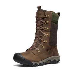Hot Greta Tall Waterproof Boot Pour Femme  |  Dark Earth/Green Plaid Femme Imperméable À L'eau|Bottes