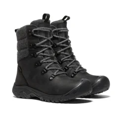 Shop Greta Waterproof Boot Pour Femme  |  Black/Black Wool Femme Imperméable À L'eau|Bottes