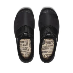 Best Sale Howser III Slide Pour Femme  |  Black Smooth Nylon Femme Chaussures À Enfiler