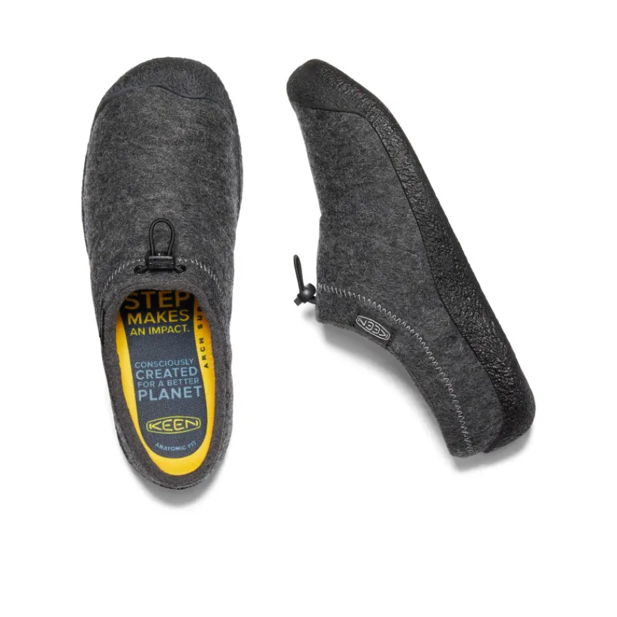 Outlet Howser III Slide Pour Homme | Charcoal Grey Felt/Black Homme Chaussures À Enfiler