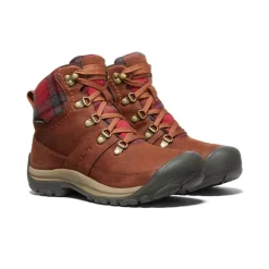New Kaci III Winter Waterproof Boot Pour Femme  |  Tortoise Shell/Red Plaid Femme Imperméable À L'eau|Bottes