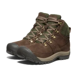 Hot Kaci III Winter Waterproof Boot Pour Femme  |  Dark Earth/Green Plaid Femme Imperméable À L'eau|Bottes