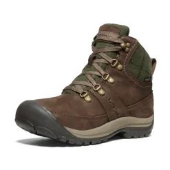 Hot Kaci III Winter Waterproof Boot Pour Femme  |  Dark Earth/Green Plaid Femme Imperméable À L'eau|Bottes