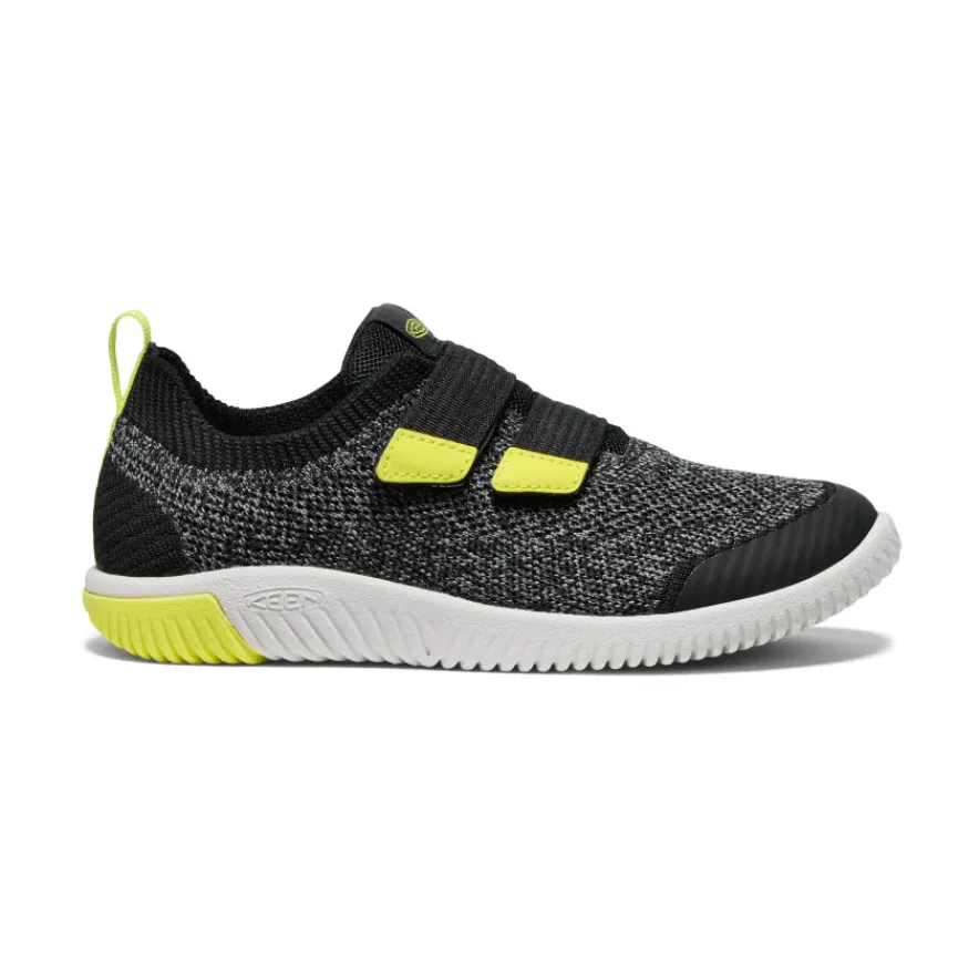 Outlet KNX Knit Double Strap Pour Jeunes | Black/Evening Primrose Enfant Chaussures