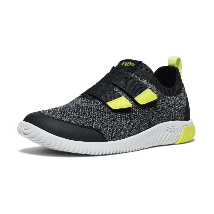 Outlet KNX Knit Double Strap Pour Jeunes | Black/Evening Primrose Enfant Chaussures