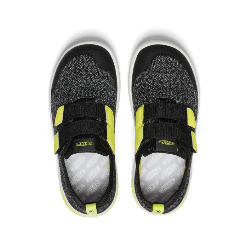 Outlet KNX Knit Double Strap Pour Jeunes | Black/Evening Primrose Enfant Chaussures