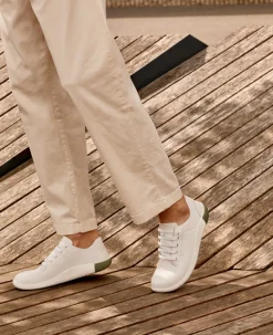 Discount KNX Leather Sneaker Pour Homme  |  Star White/Star White Homme Chaussures
