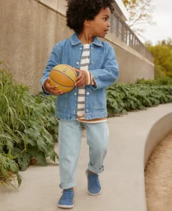 Online KNX Leather Sneaker Pour Jeunes  |  Coronet Blue/Vapor Enfant Chaussures