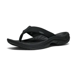 Best Sale Kona Leather Flip-Flop Pour Homme | Black/Steel Grey Homme Sandales