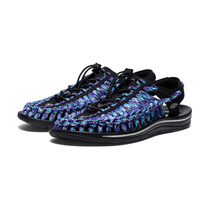 Sale Men's UNEEK Flat Cord Sneaker x Bamboo Shoots | Black/Tillandsia Purple Homme Sandales