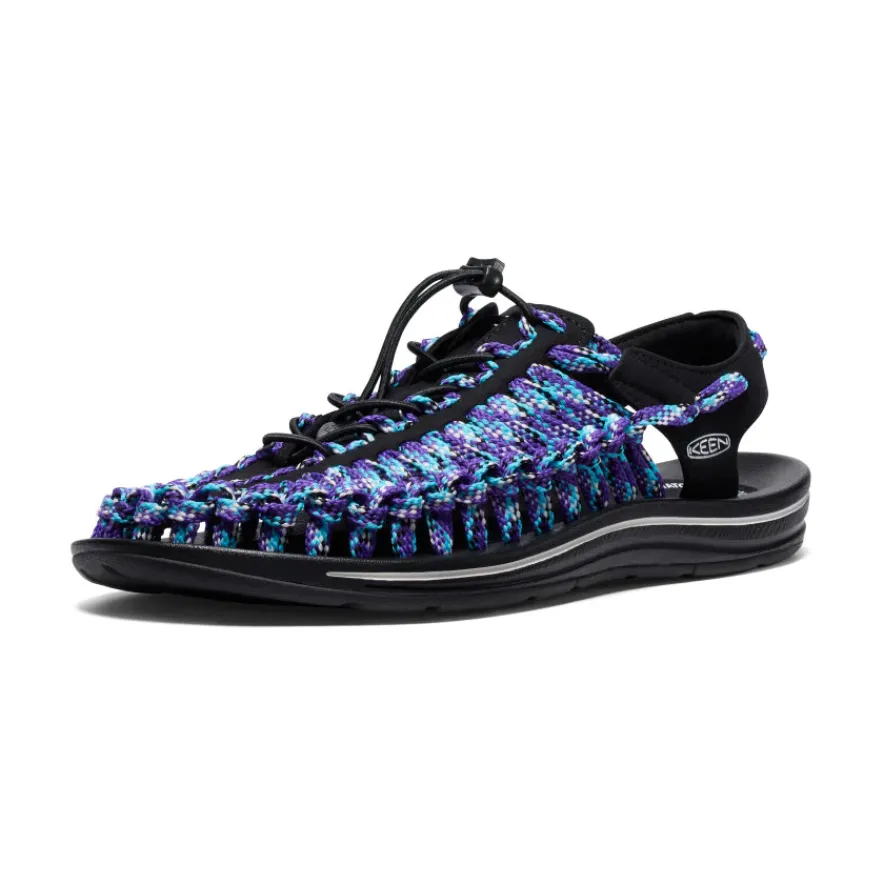 Sale Men's UNEEK Flat Cord Sneaker x Bamboo Shoots | Black/Tillandsia Purple Homme Sandales