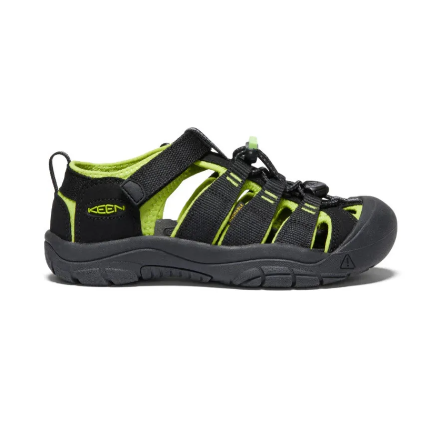 Outlet Newport H2 Pour Jeunes | Black/Lime Green Enfant Sandales