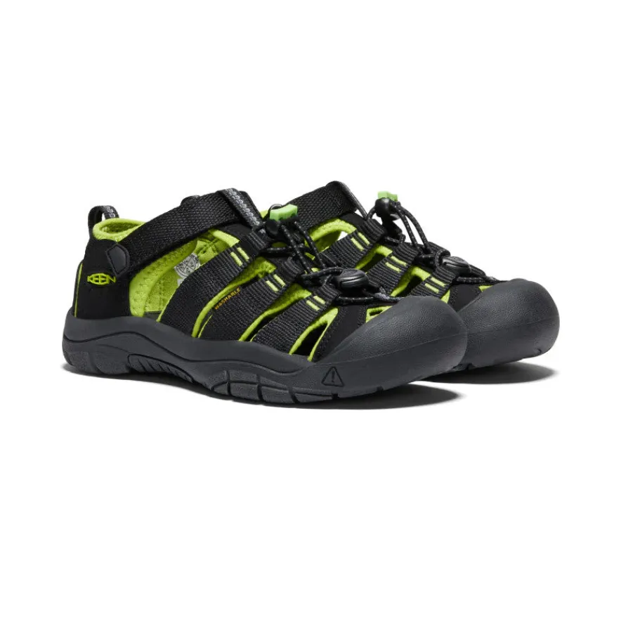 Outlet Newport H2 Pour Jeunes | Black/Lime Green Enfant Sandales
