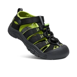 Outlet Newport H2 Pour Jeunes | Black/Lime Green Enfant Sandales
