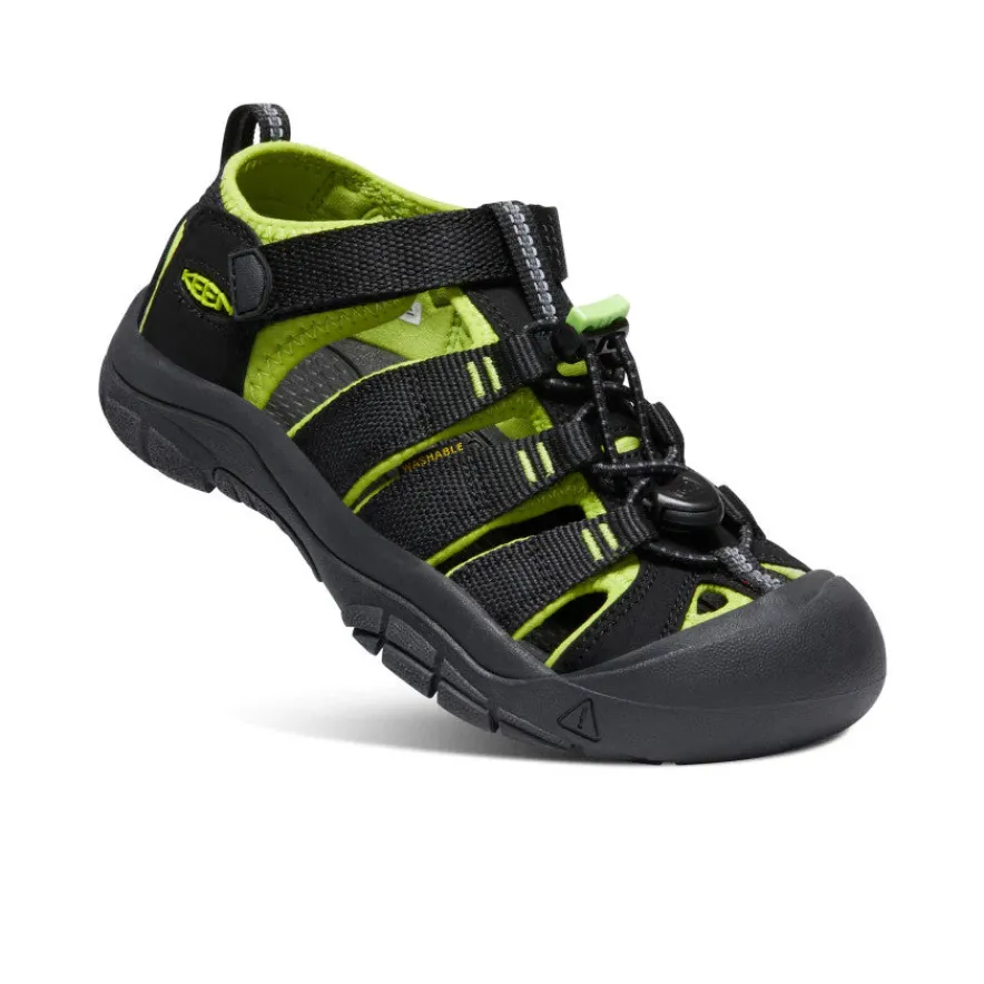 Outlet Newport H2 Pour Jeunes | Black/Lime Green Enfant Sandales