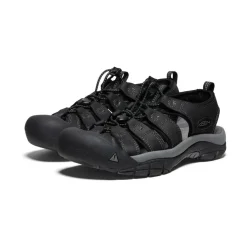 Flash Sale Newport Leather Pour Homme  |  Black/Steel Grey Homme Sandales