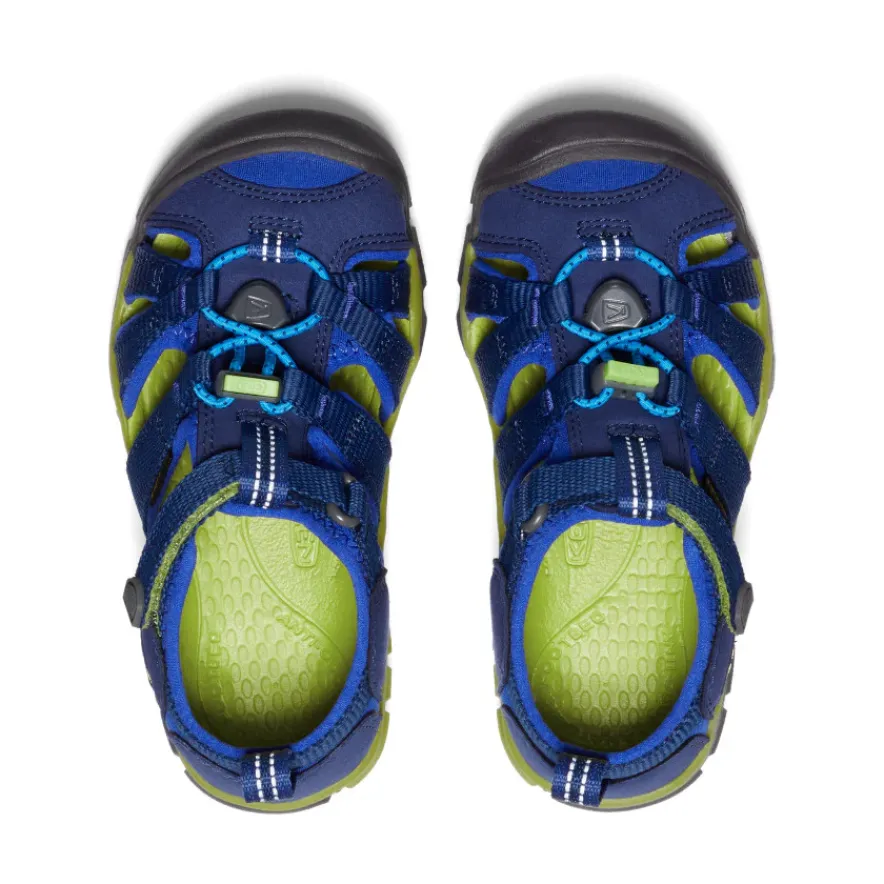 Fashion Seacamp II CNX Pour Petit Efants | Blue Depths/Chartreuse Enfant Sandales