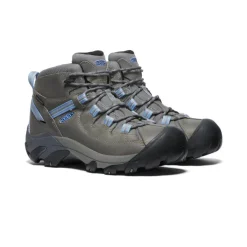 Hot Targhee II Waterproof Mid Pour Femme  |  Steel Grey/Hydrangea Femme Imperméable À L'eau|Bottes