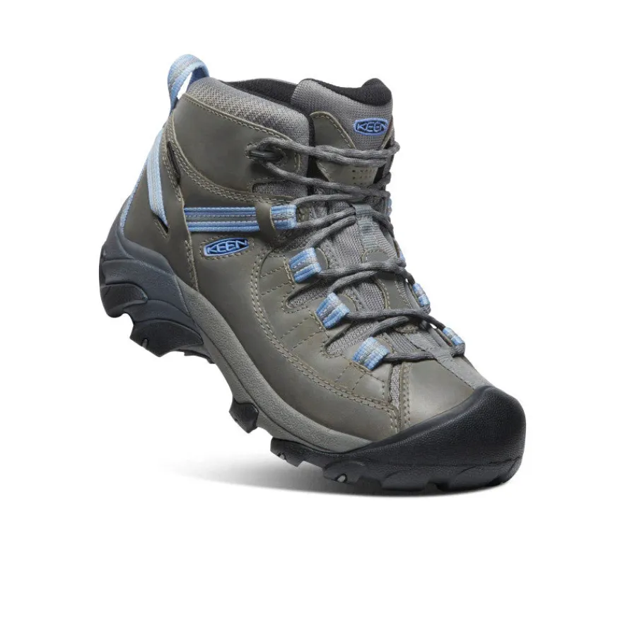 Hot Targhee II Waterproof Mid Pour Femme | Steel Grey/Hydrangea Femme Imperméable À L'eau|Bottes