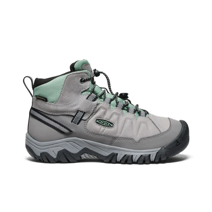 Clearance Targhee IV Waterproof Hiking Boot Pour Jeunes | Alloy/Granite Green Enfant Bottes