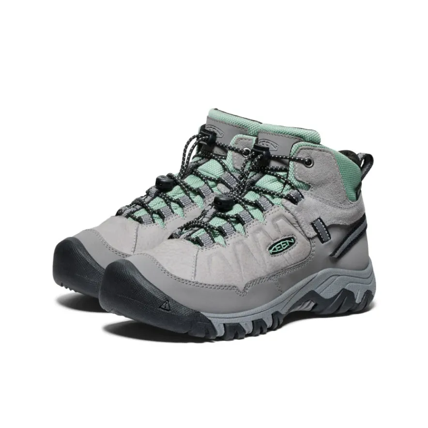 Clearance Targhee IV Waterproof Hiking Boot Pour Jeunes | Alloy/Granite Green Enfant Bottes
