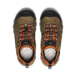 Fashion Targhee IV Waterproof Hiking Shoe Pour Jeunes  |  Dark Olive/Gold Flame Enfant Chaussures