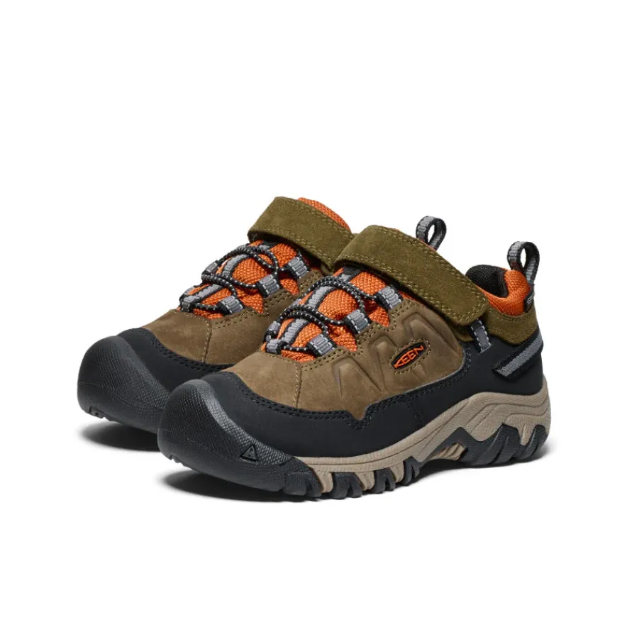 Flash Sale Targhee IV Waterproof Hiking Shoe Pour Enfants | Dark Olive/Gold Flame Enfant Chaussures