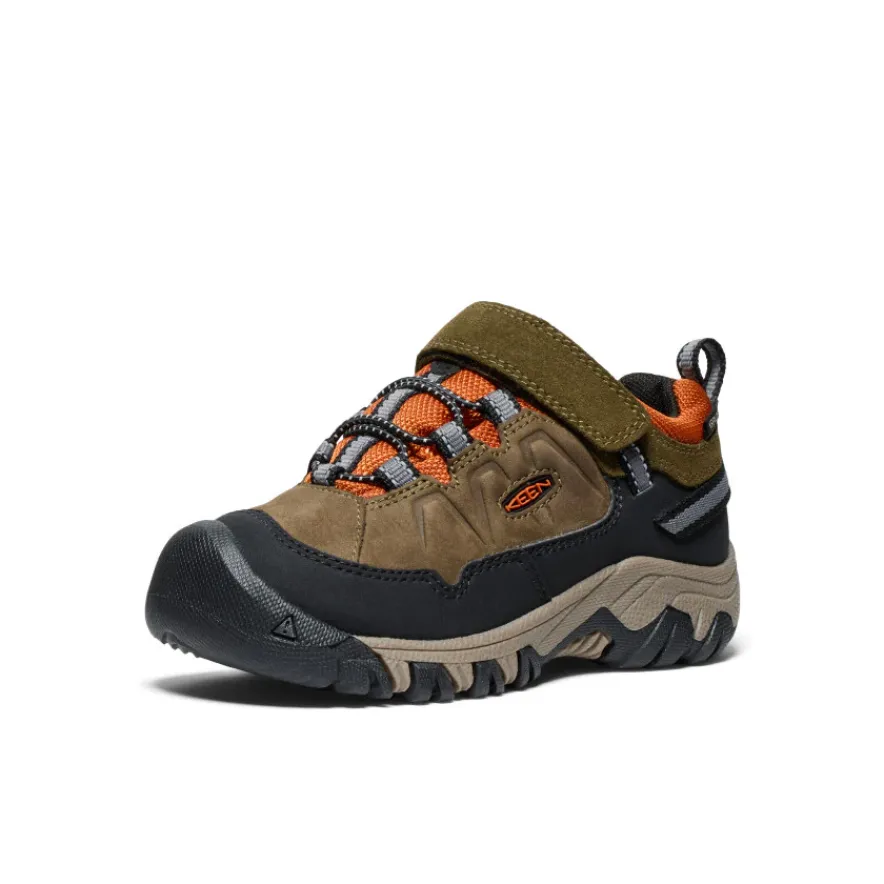 Flash Sale Targhee IV Waterproof Hiking Shoe Pour Enfants | Dark Olive/Gold Flame Enfant Chaussures
