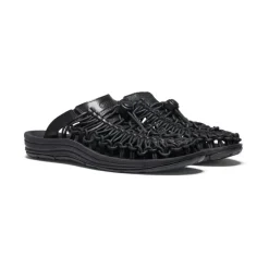 Best UNEEK Premium leather Slide Pour Femme  |  Triple Black/Black Femme Chaussures À Enfiler