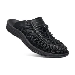 Best UNEEK Premium leather Slide Pour Femme  |  Triple Black/Black Femme Chaussures À Enfiler