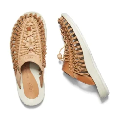 Cheap UNEEK Premium Leather Slide Pour Homme | Cookie Dough Homme Chaussures À Enfiler
