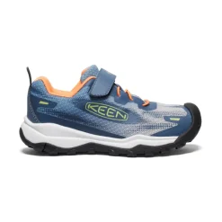 Hot Wanduro Speed Hiking Shoe Pour Enfants  |  Vintage Indigo/Tangerine Enfant Chaussures